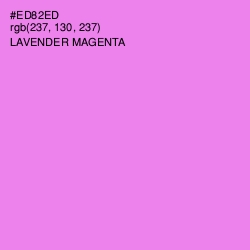 #ED82ED - Lavender Magenta Color Image